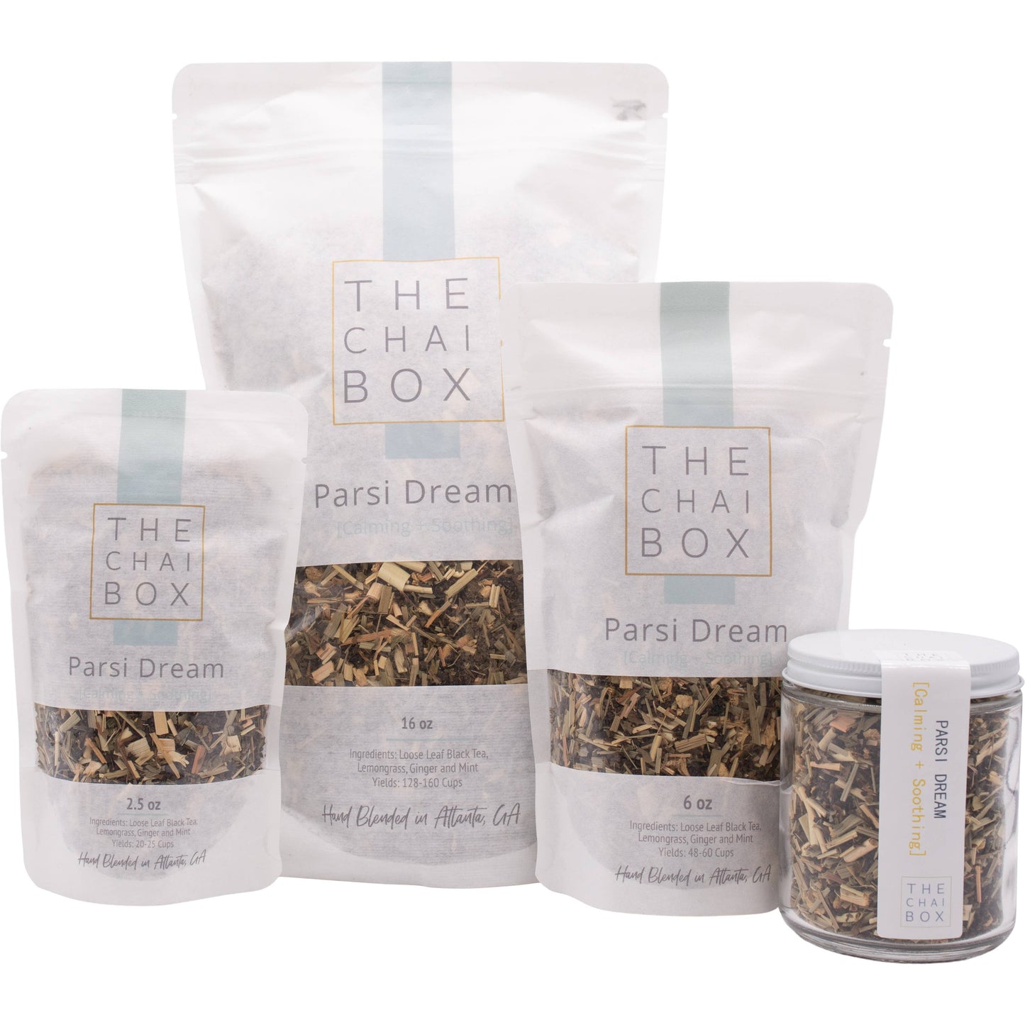 The Chai Box - Parsi Dream - Lemongrass and Mint Black Tea: 2.5oz