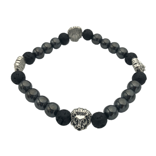 Beaded Bracelet with Lion Accents - Masala My Life