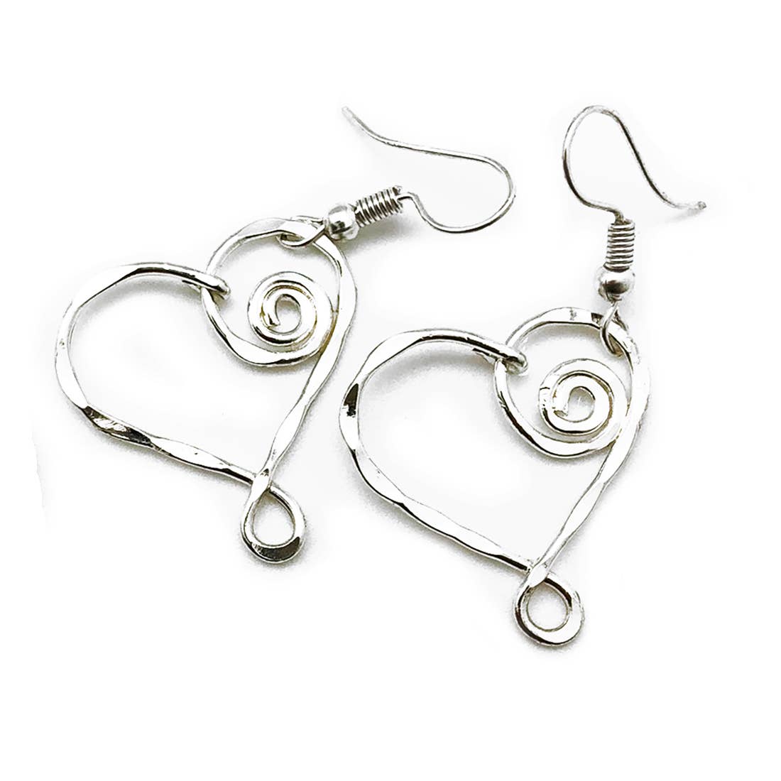 Silver Heart Earrings