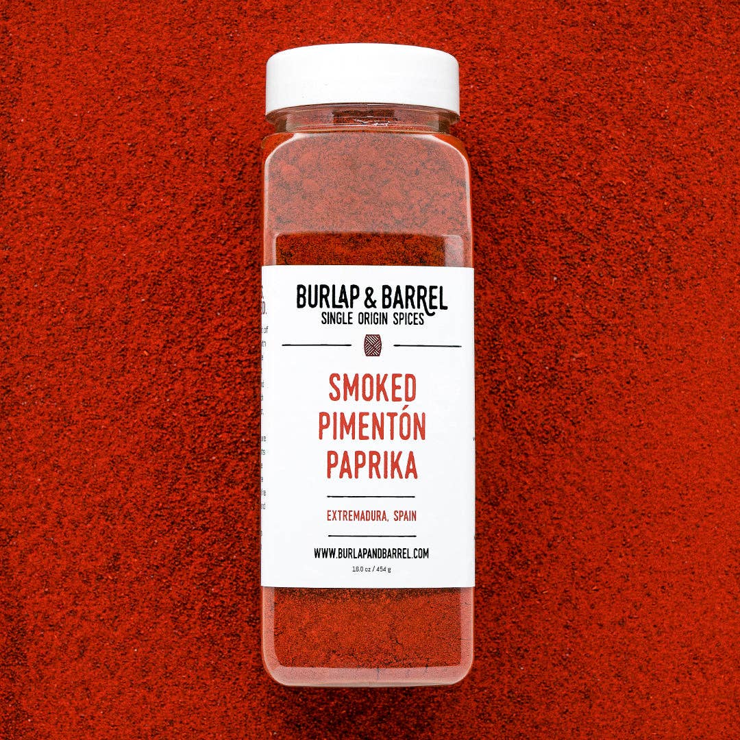 Burlap & Barrel - Smoked Pimenton Paprika - Single Origin Spice & Seasoning: 1.8 oz glass jar