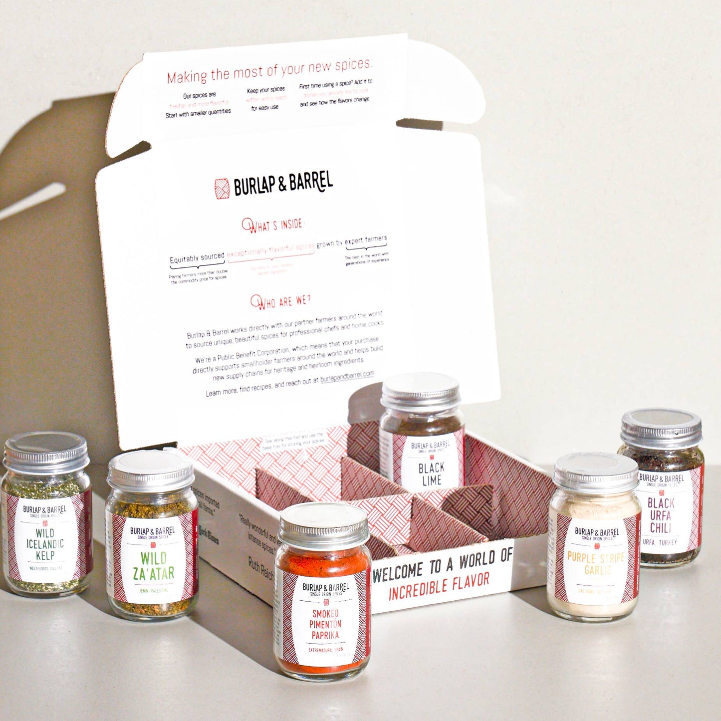 Burlap & Barrel - 12-Pack Empty Gift Box for 6 Spice Set