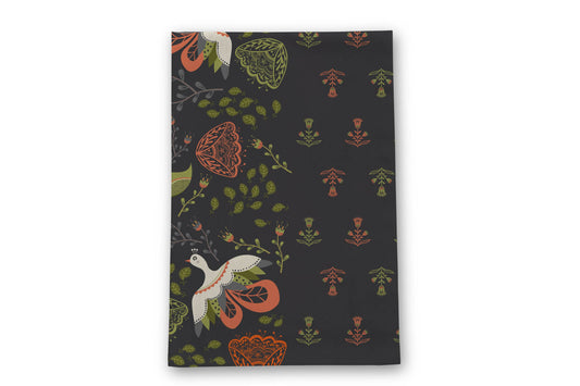 Amicreative - Blooming Birds Tea Towel