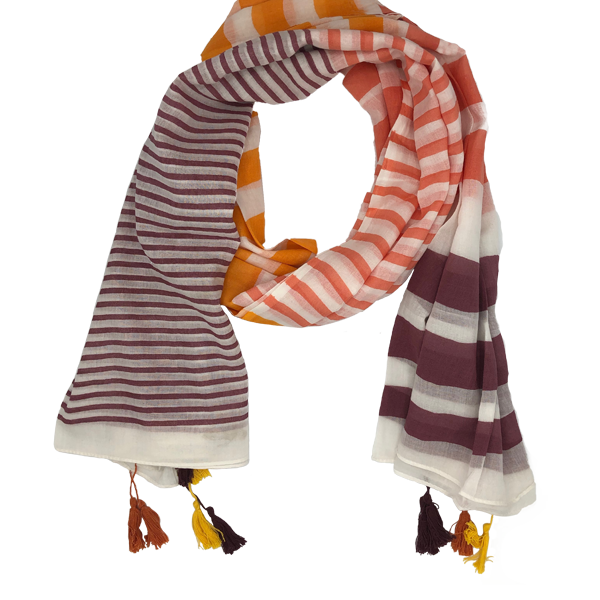 Sunset Stripe Scarf - Masala My Life