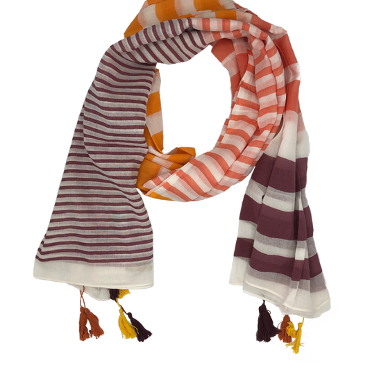 Sunset Stripe Scarf - Masala My Life