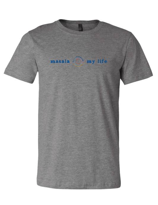 Masala My Life Logo Tee (Gray Heather) - Masala My Life