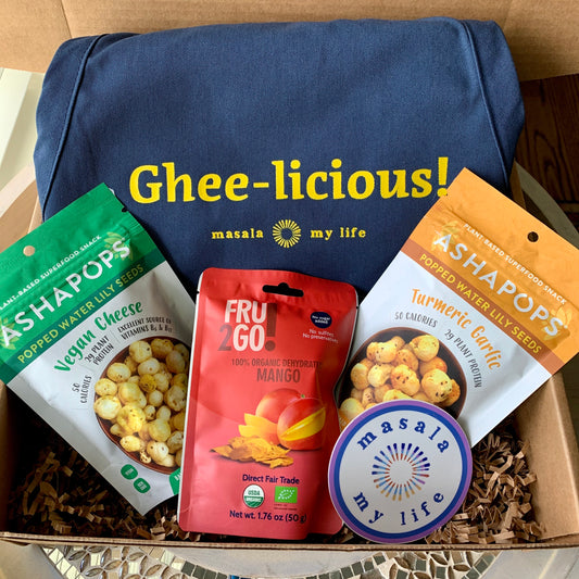 Ghee-licious Apron & Snacks Gift Box